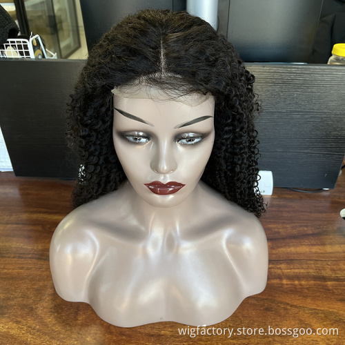 Wholesale curly closure wig, remy brazilian wig 5x5 lace closure human hair wig, cuticle aligned 100 human lace wig